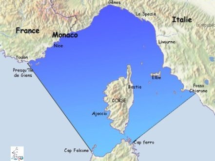 Cartina Santuario Pelagos